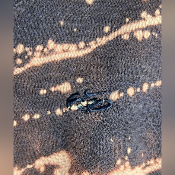 Vintage Y2K Nike Sweater In A Tie Dye Pattern Zippered Pocket Size Medium - Picture 4 of 8